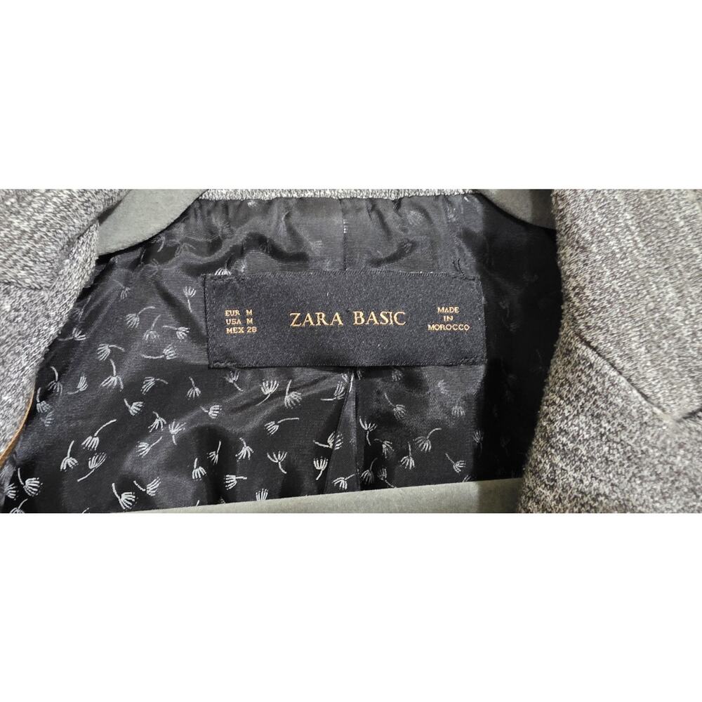 Zara Basics Medium Elbow Patch Grey Dandelion Lin… - image 2